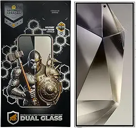 Gshield Película Dual Glass Preta para Samsung Galaxy (S24 Ultra)