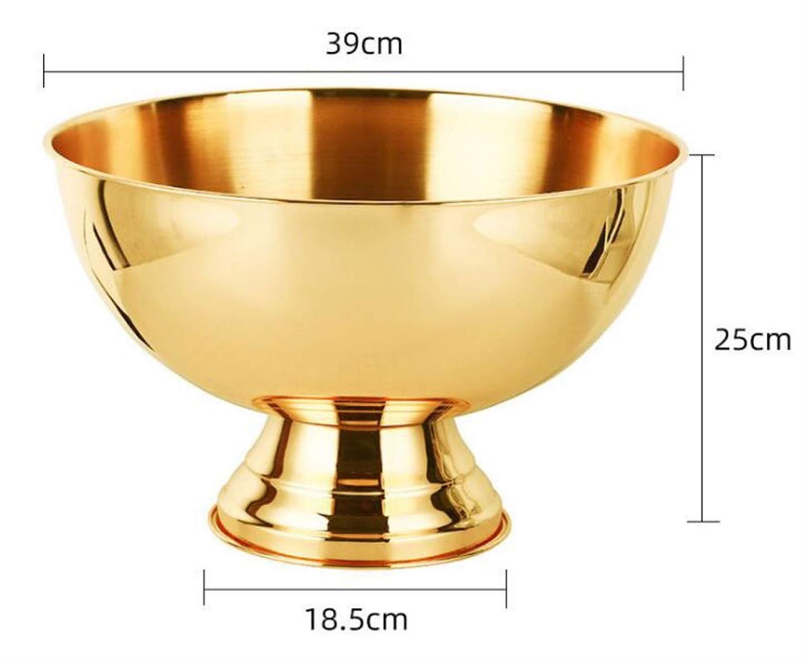 Seau à glace en acier inoxydable – Bassine à champagne de qualité supérieure pour bar et karaoké – Parfait pour le vin, les boissons étrangères et les fêtes – Élégant support de glaçons
