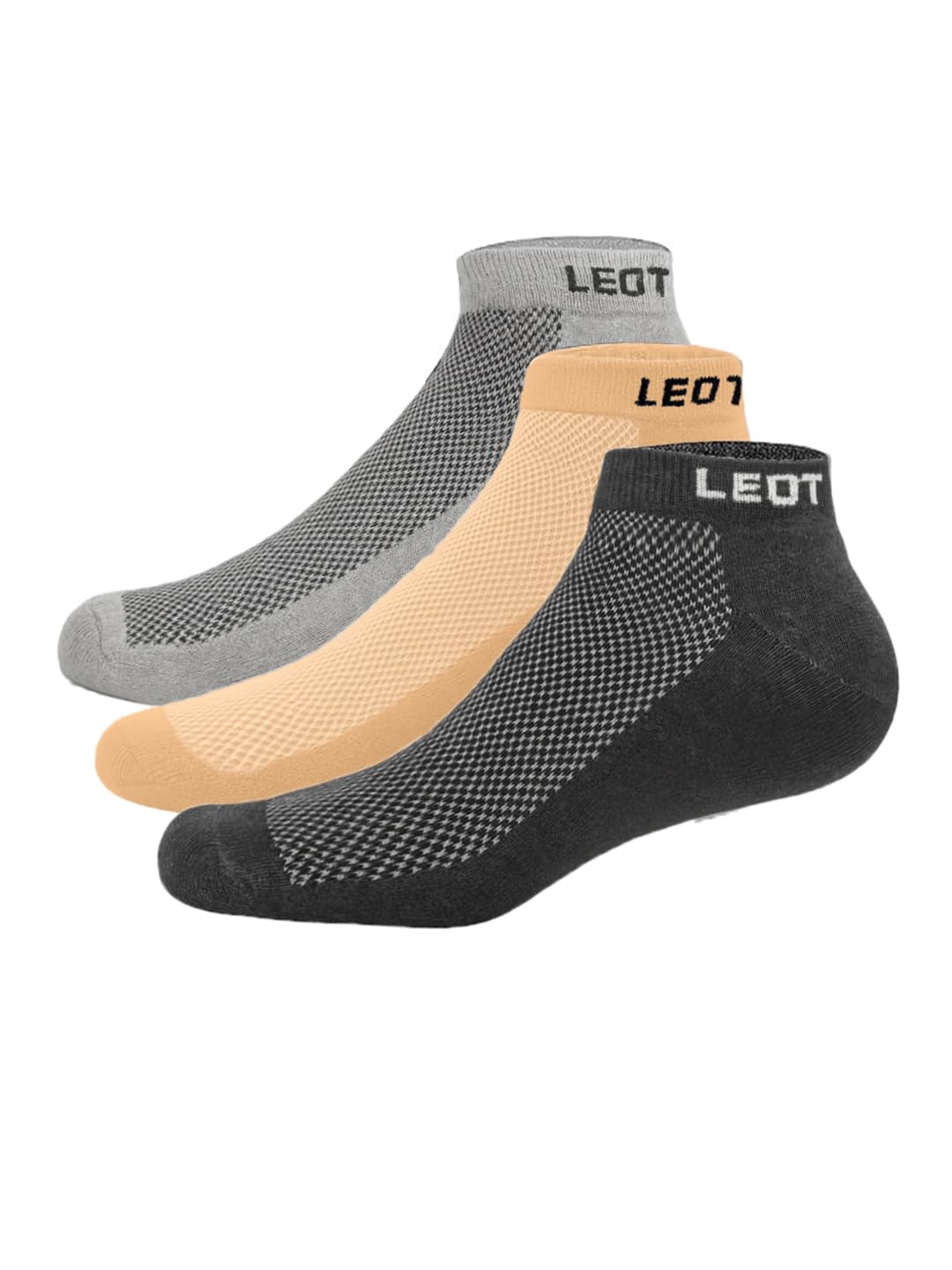 Ankle Socks For Women Made With Premium Cotton. Solid Design, Anti Odour & Anti Bacterial, Ideal For Daily Casual Wear/Gym/Office - Pack Of 3-image-28