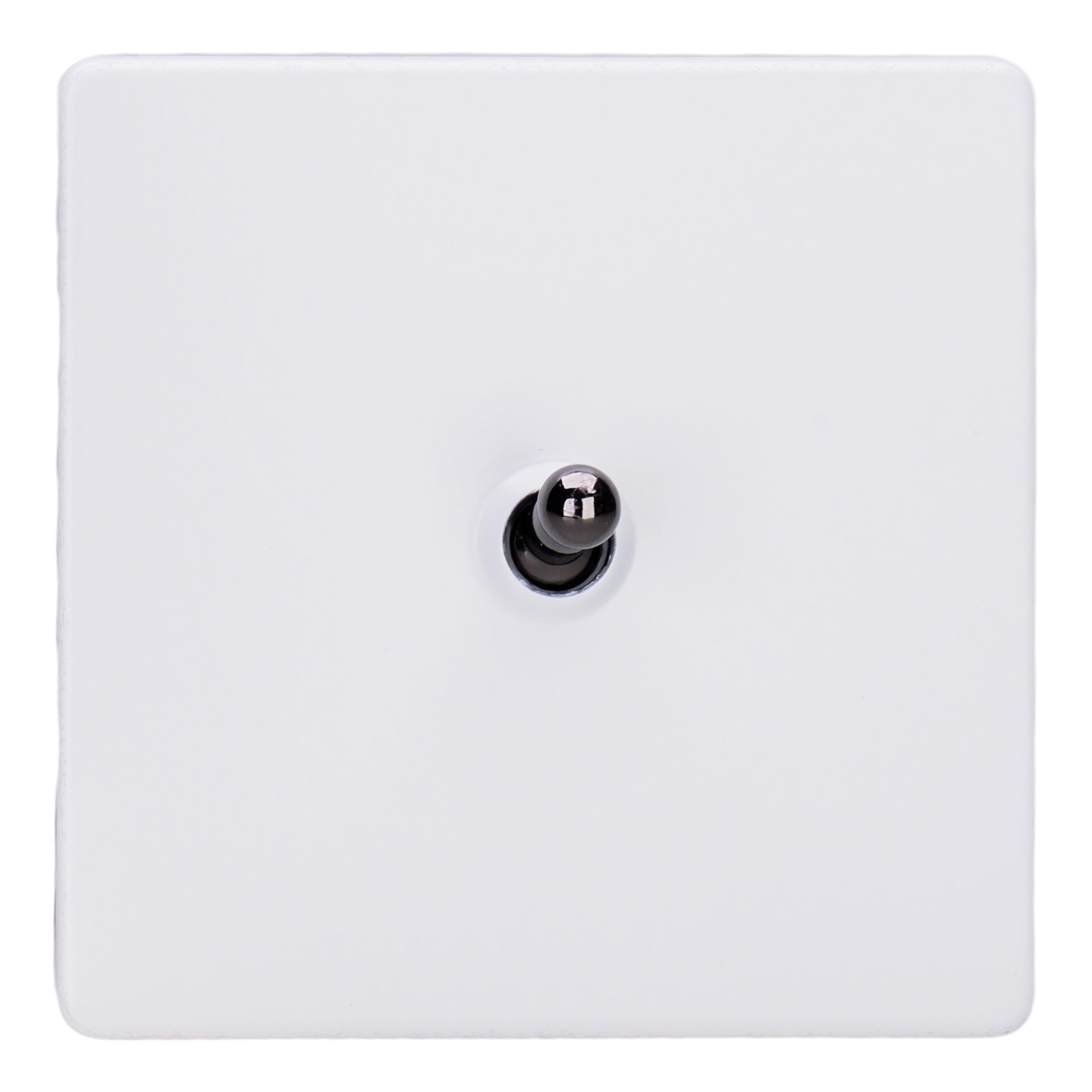 Varilight Single Toggle Light Switch 2-Way - Screwless Primed With Iridium Toggle, XDYT1IS.PD