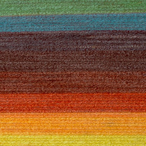 Image of Lion Brand Yarn, Mandala DK Lightweight Yarn for Knitting, Crochet, and Crafts, Thunderbird, 3 Pack, Self-Striping Acrylic Fiber for Baby Blankets, Multicolor Shawls and Variegated Cardigans