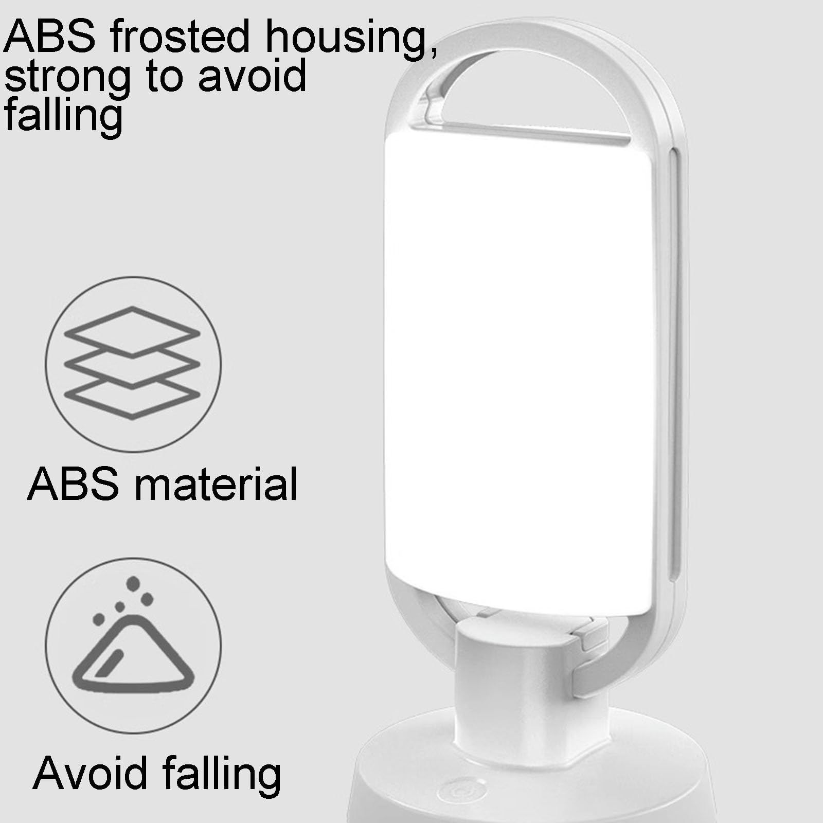 Lampe de camping LED avec gradation tactile, charge rapide et plusieurs modes d'éclairage pour les activités de plein air et l'utilisation de nuit