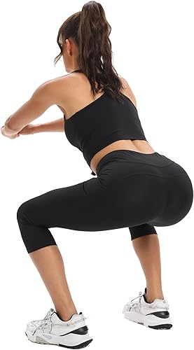 Miniatura 3 de adorence Leggings para mujer con bolsillos (suaves, de cintura alta y opaca), pantalones de yoga, leggings de entrenamiento para mujer