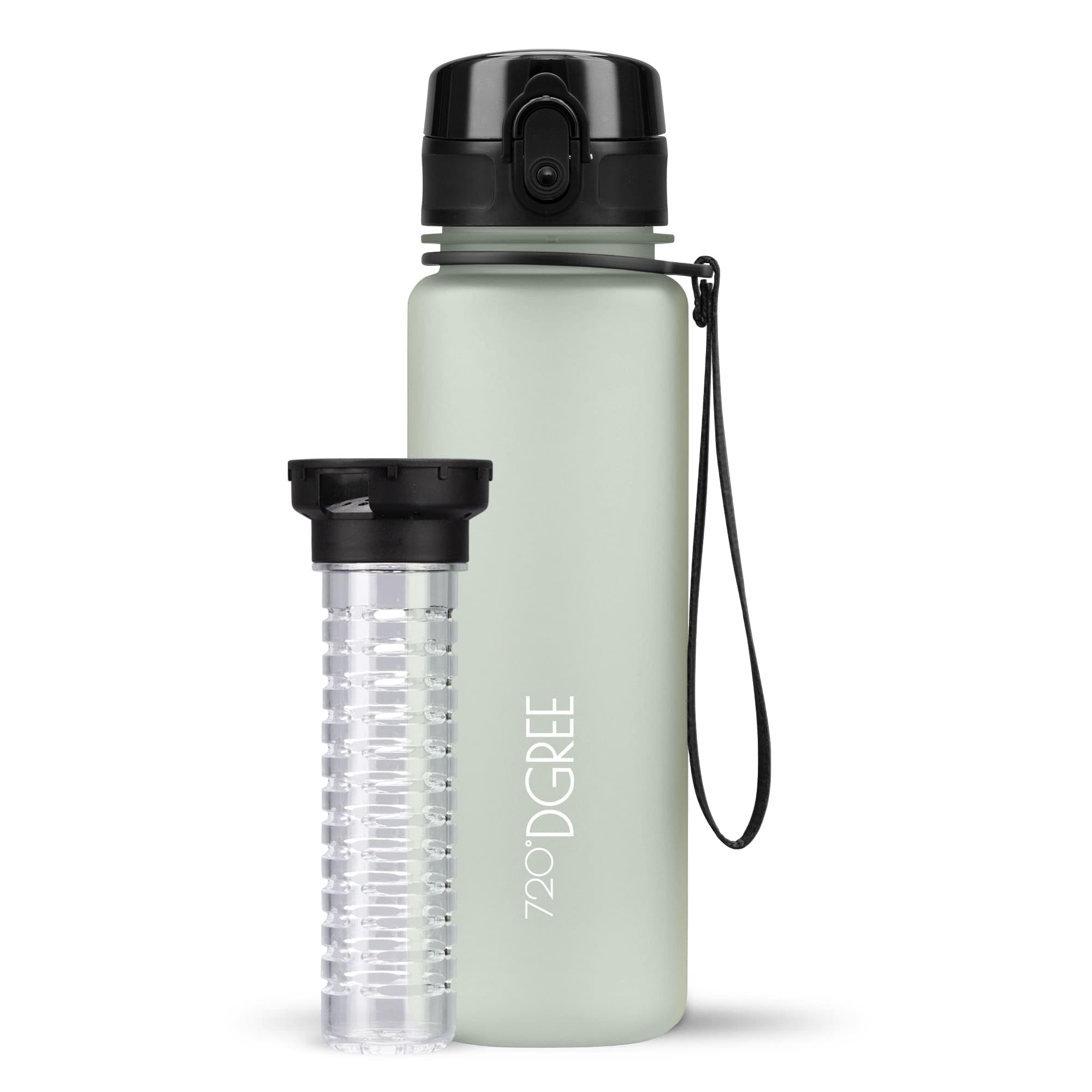 720°DGREE Botella Agua 1 Litro “uberBottle“ - Tamiz-Fruta, softTouch - Sin BPA, Prueba de Fugas, Reutilizable - Cantimplora, Water Bottle ideal para Deporte, Fitness, Gimnasio, Senderismo, Ciclismo — view 63