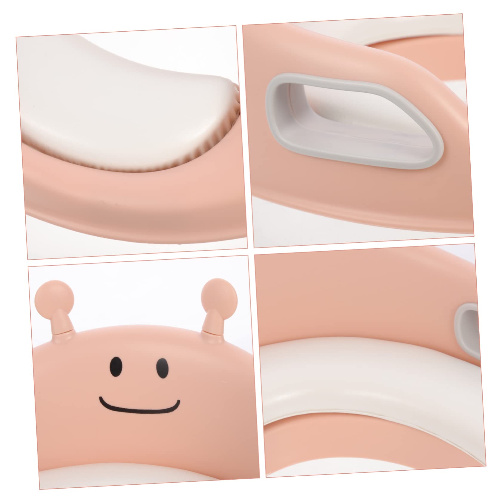 Asiento De Inodoro Infantil Antideslizante Asas Reductor De Baño Para Niño Niña Fácil De Instalar Diseño Divertido Para Transición De Bebés y Niño Niña Adecuado Para Casa