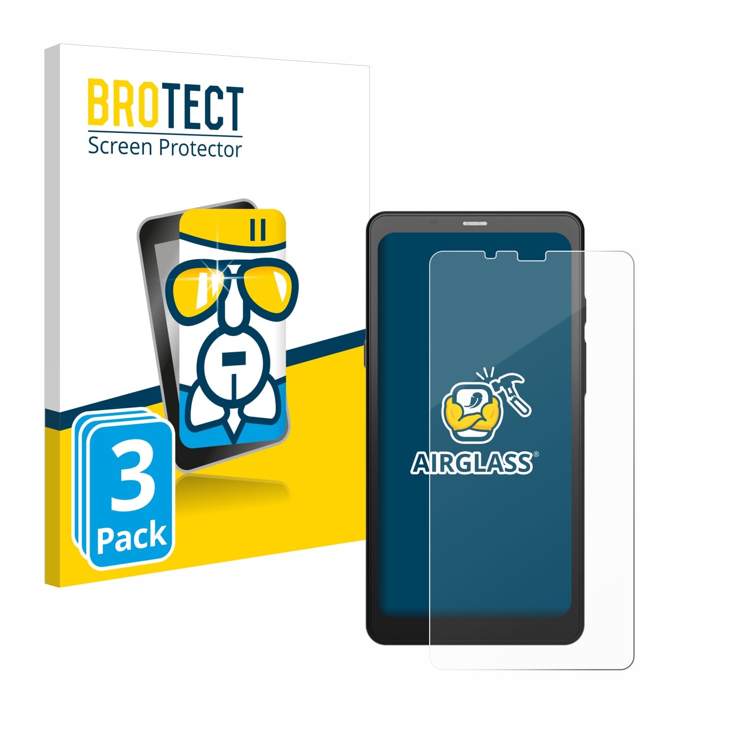 BROTECT Glass Screen Protector Film Compatible with Onyx Boox Palma (3 Pack) - Glass-Foil 9H Protection [Scratch Resistant, High Clarity]