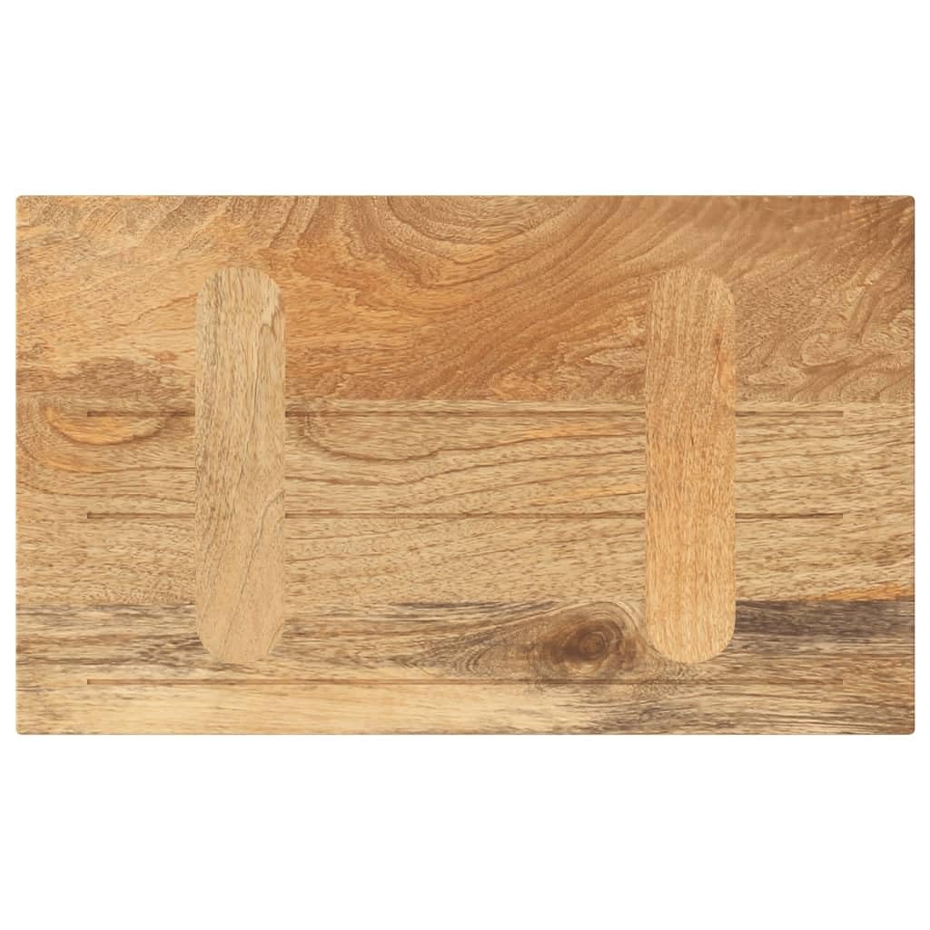 IKAYAA Tablero para Mesa 60 x 30 cm, Madera Maciza de Mango, Tabla Mesa de Cocina, Tablero para Escritorio, Rectangular, Tablero de Mesa de Comedor, Mesa de Salón Type-3