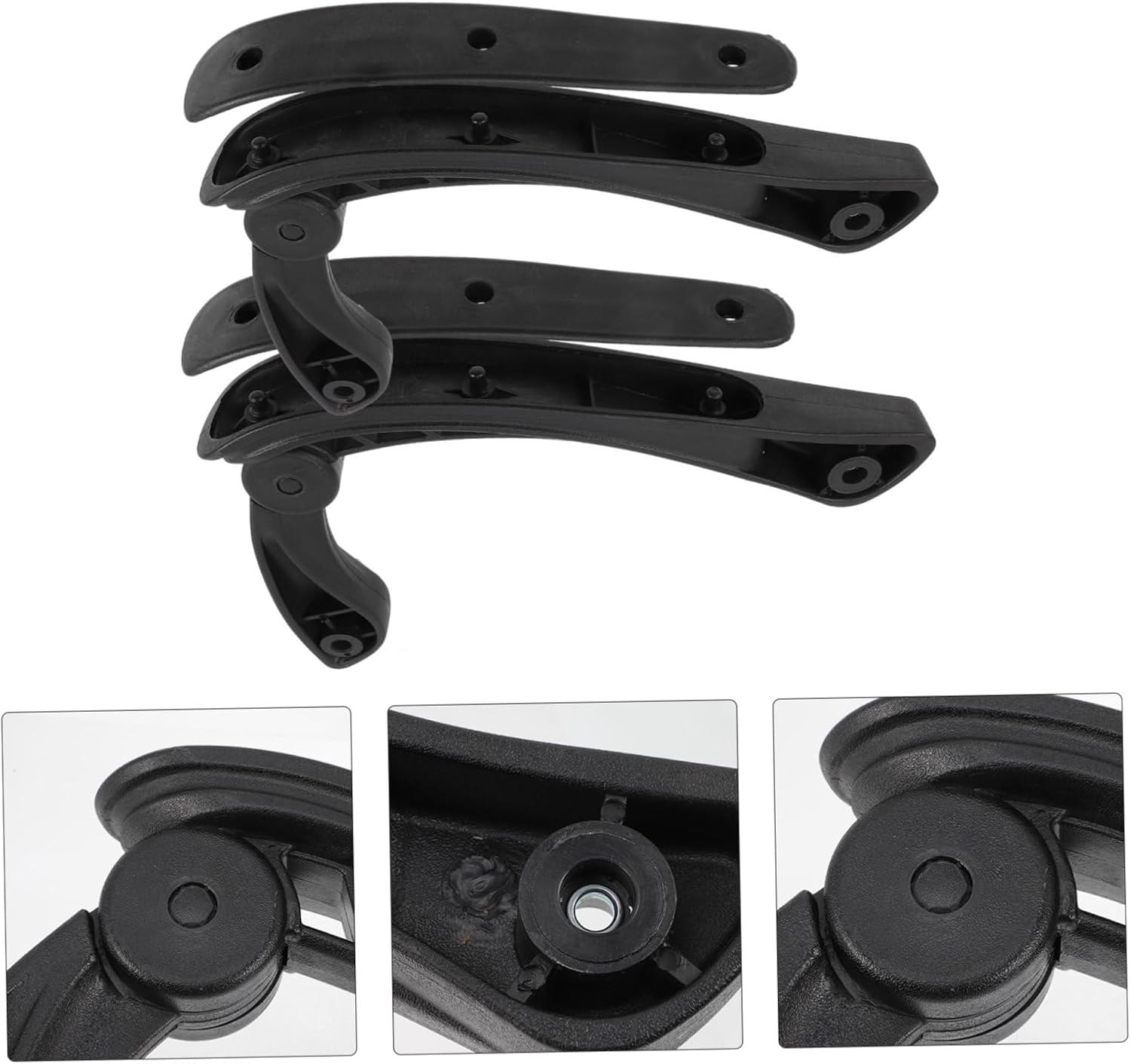 Luxshiny 2Pcs Ergonomic Office Chair Armrest Replacement Household Arm Rests Sturdy Support for Task Chairs Easy Install Comfortable Rest for Pregnant Women Elderly and Office Workers