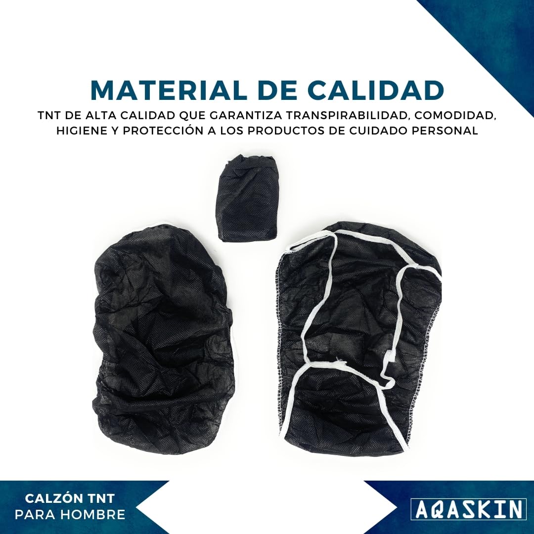 Calzoncillos Desechables Profesionales para hombres, SPA, esteticos, Calzoncillos Desechables Masculinos para Centro de Bienestar, Masaje, (100 piezas)