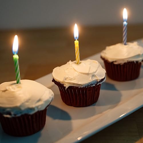 Miniatura 5 de Chef Craft Velas espirales clásicas, juego de 24 piezas, surtido