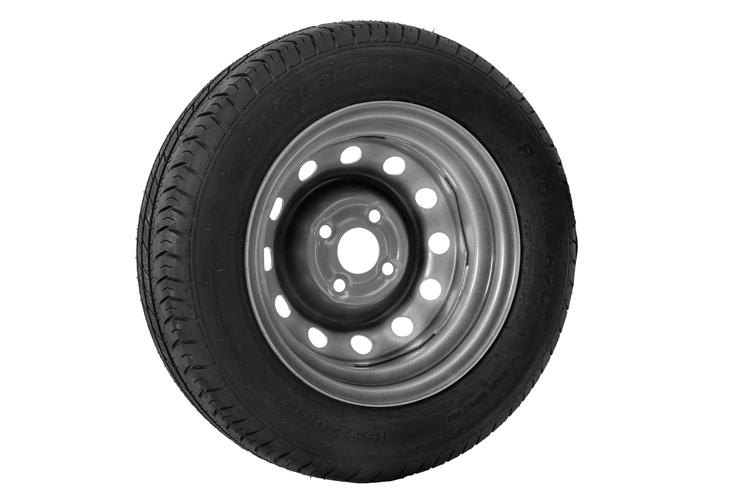 UNITRAILER Rueda Completa para Remolque Ligero 165/70 R13 79N con Llanta de Acero 4Jx13 H2 4x100 ET30, Capacidad de Carga de 437 kg, Ideal para Caravanas y Remolques de Carga