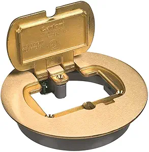 Carlon E97BRR Thomas & BETTS Floor Box Kit, Brass