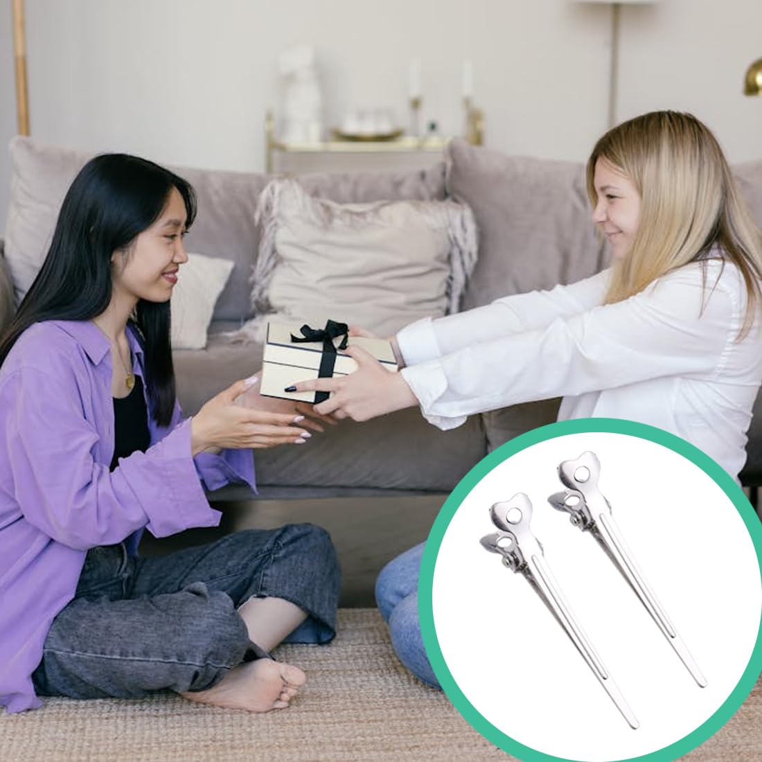 GXGM 40 pz Fermagli per capelli a becco d'anatra Clip per capelli in metallo pinze adatte allo styling dei capelli Mollette a becchi d'oca per acconciature Donna