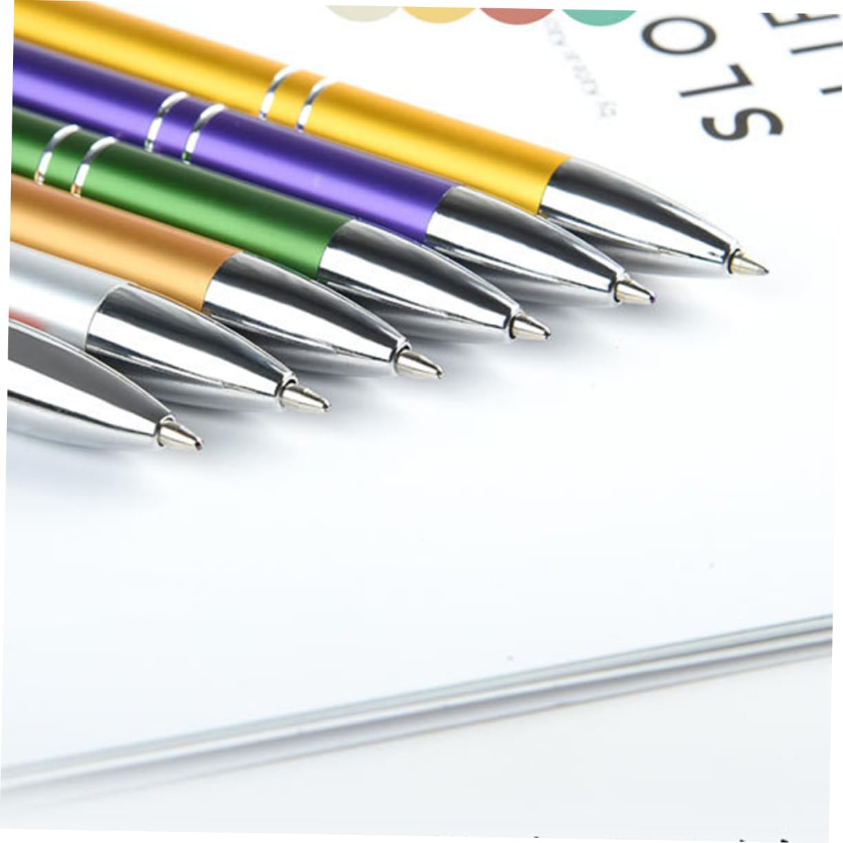 STOBOK 18pezzi Penne Sfera Retrattili Metallo Scrittura Design Elegante Per Scuola e Ufficio Colore Nero Per Professionisti e Studenti