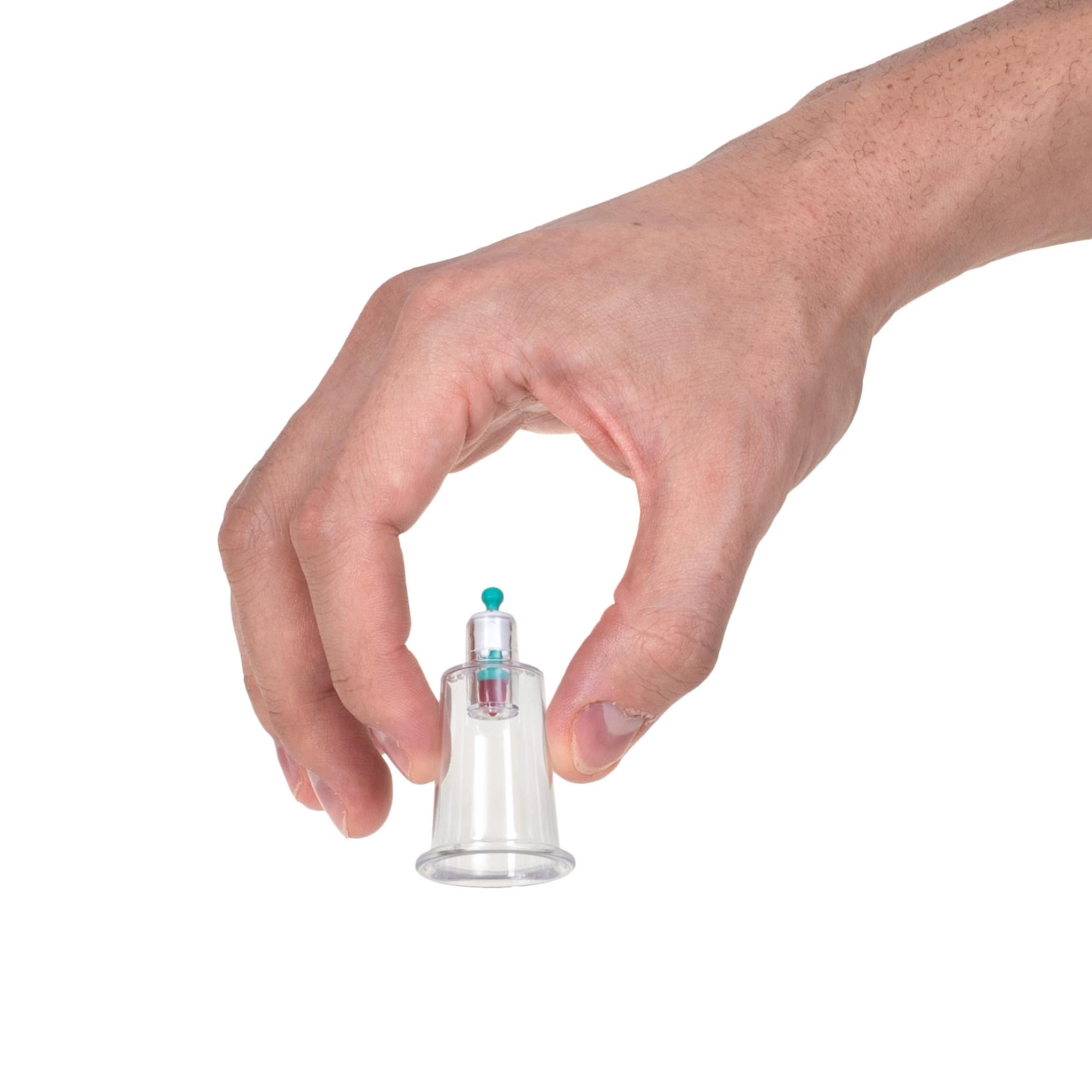 100 vasos de ventosa: tazas de hijama para masajes al vacío, ventosas y terapia, de plástico, fuertes y duraderas (2 cm)