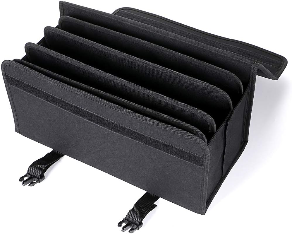 BTSKY New 171 Slots Marker Case Lipstick Organizer-Canvas Markers Holder for Markers and Sketch Markers Black