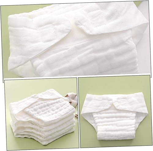 Miniatura 3 de Pañales de algodón para niños pequeños, paquete de 5 forros de pañales de natación reutilizables, suaves y transpirables para recién nacidos,