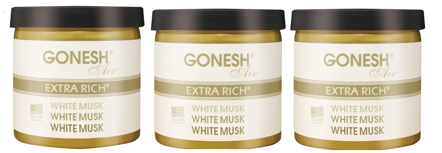GoneshGEL AIR FRESHENER WHITE MUSK GONESH GEL AIR FRESHENER WHITE MUSK 3 pieces