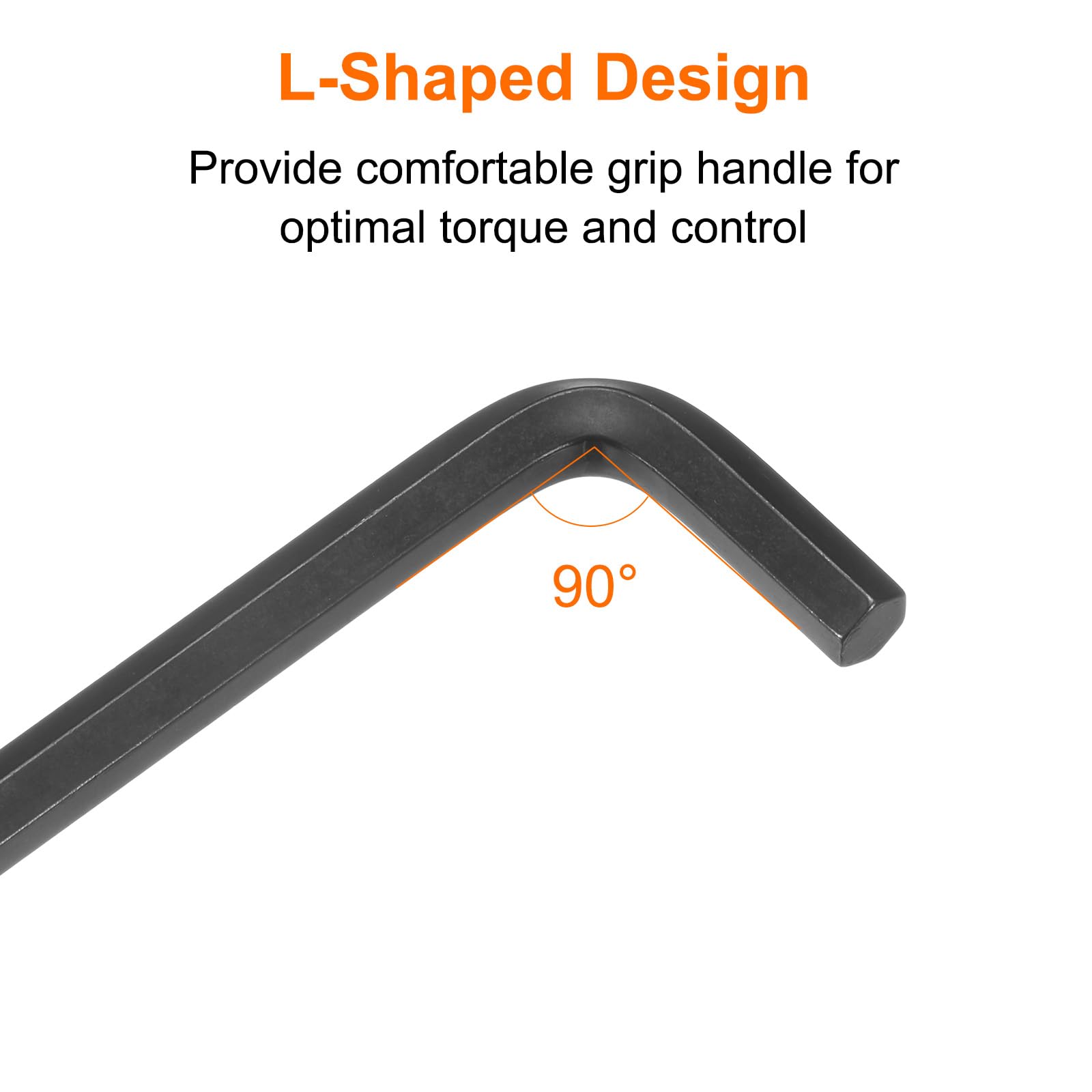 QUARKZMAN Chiave Esagonale Metrica Forma L da 10mm Strumento Riparazione Acciaio Cromo Vanadio per la Riparazione Domestica, Nero