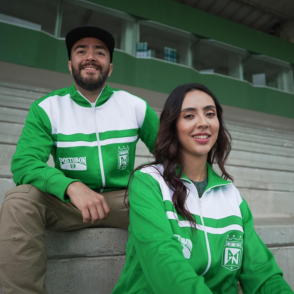 Copa - Chaqueta de entrenamiento - Fútbol - Hombre - Atlético Nacional años 80 - Verde - 50% algodón - 50% poliéster