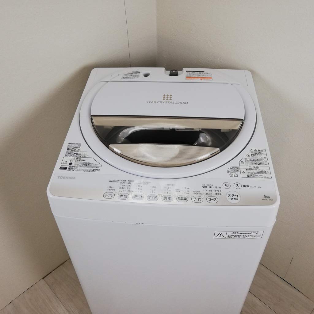 Amazon.co.jp: 東芝 6.0kg 全自動洗濯機 グランホワイトTOSHIBA AW-6G2  