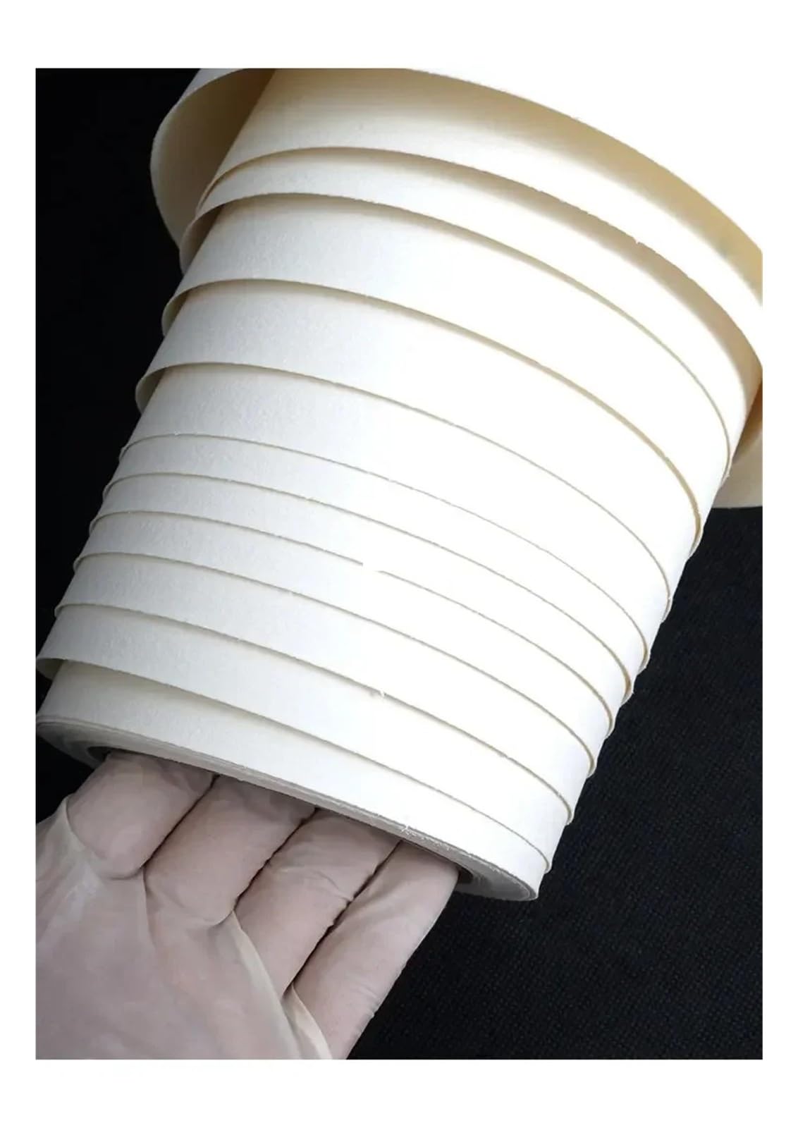 Papel De Calco Rollo de Papel Acuarela Algodón 300g | 10.6 14.6x394in Prensa en frío Áspero Profesional(Hot Press,27cm 10m)