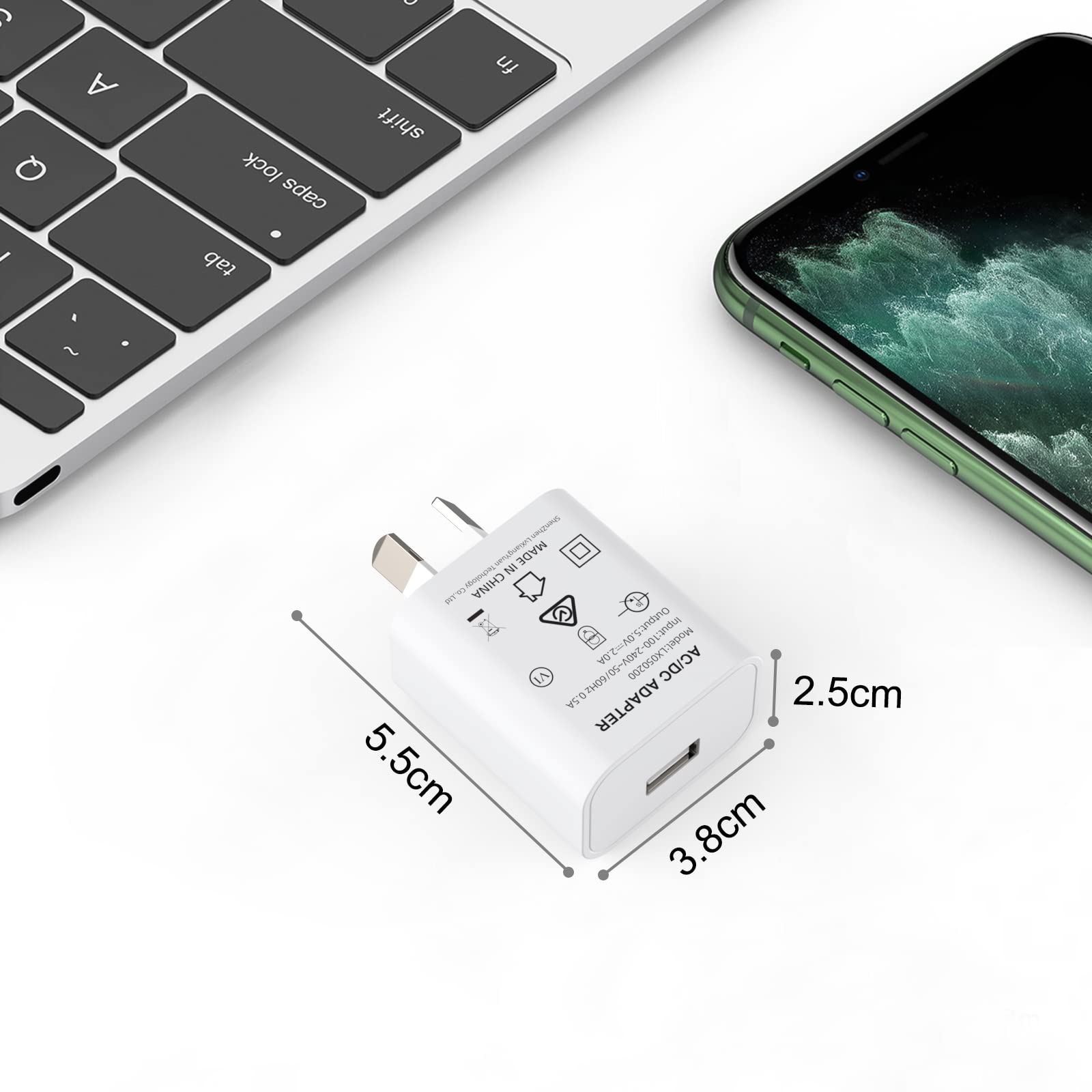Universal AC Charger Block BENACES USB Wall Charger - 5V 2A Power ...