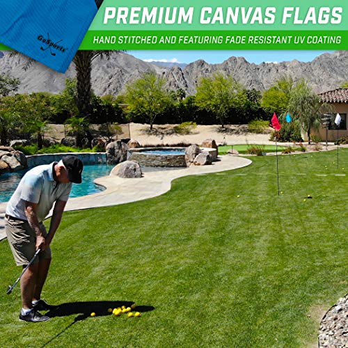Gosports Golf Flags 3 Pack - Great For Practice And Backyard Family Golf Games, Multicolor #TOP4