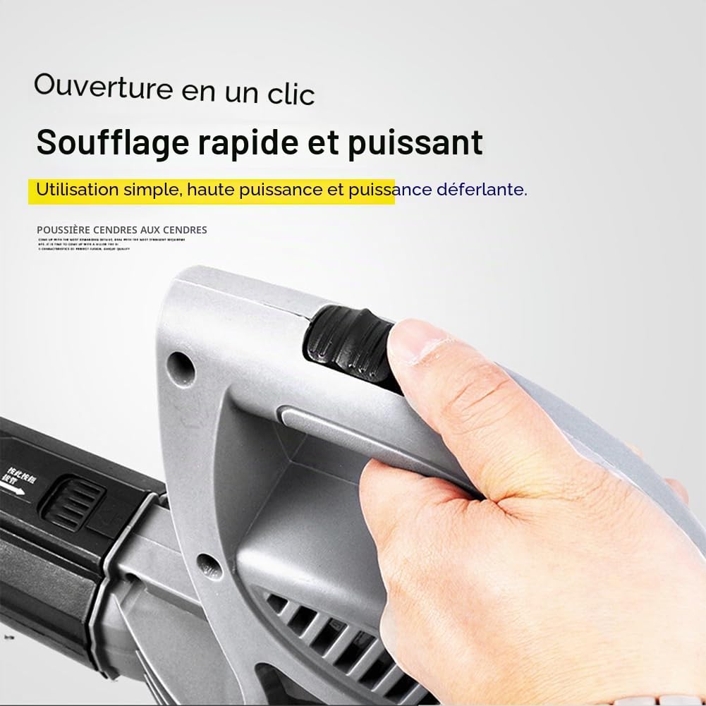 Souffleur électrique, Souffleur De Feuilles Filaire Léger Haute Puissance 2000 W, Aspirateur Domestique Puissant Industriel avec Tube Amovible, Résistance Aux Hautes Températures pour Ordinateurs