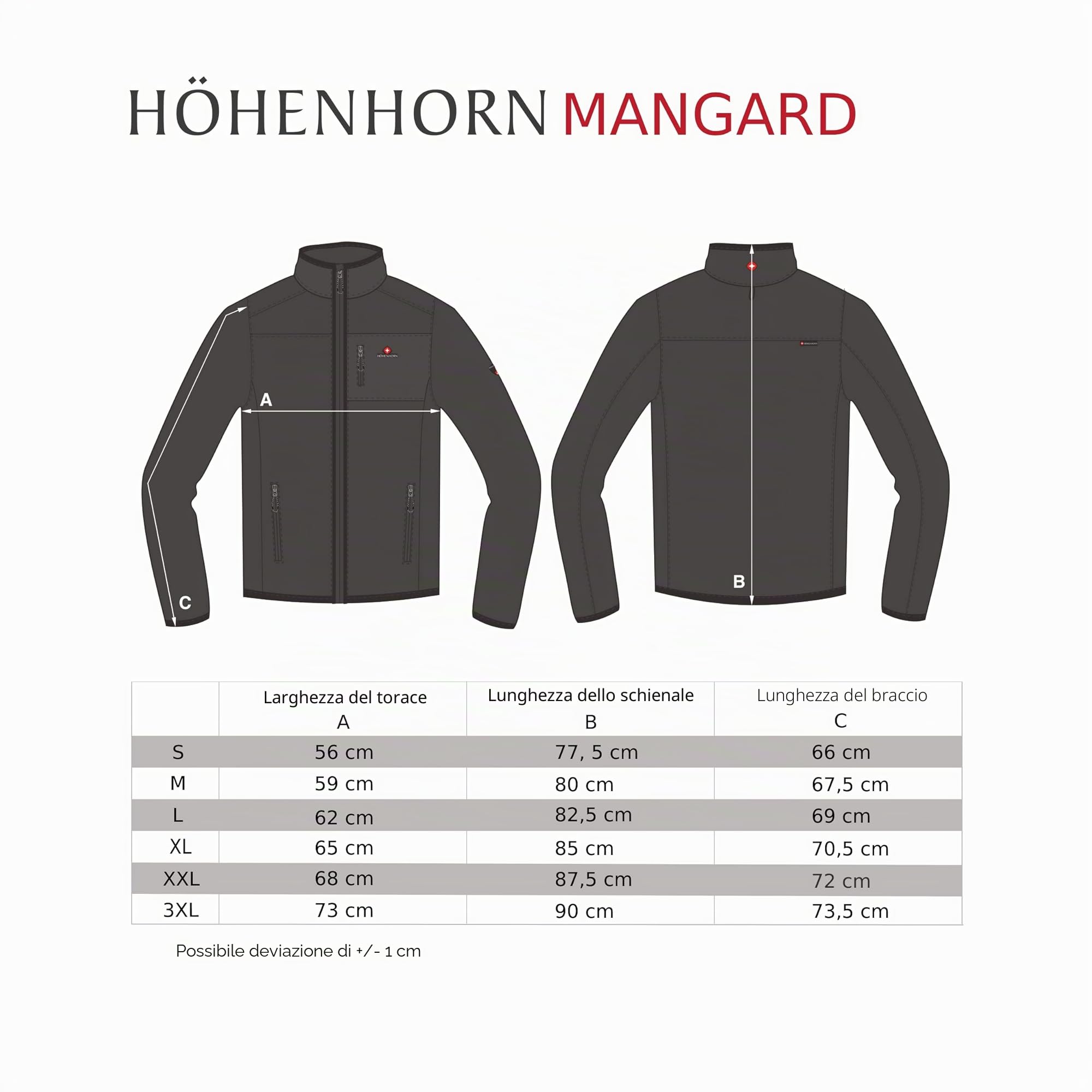 Höhenhorn Mangard - Giacca invernale da uomo trapuntata, imbottita