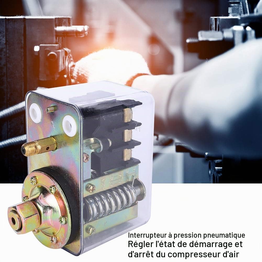Régulateur de Compresseur D'air Régulateur de Pression D'air Triphasé 380V Contrôleur de Pressostat 380V
