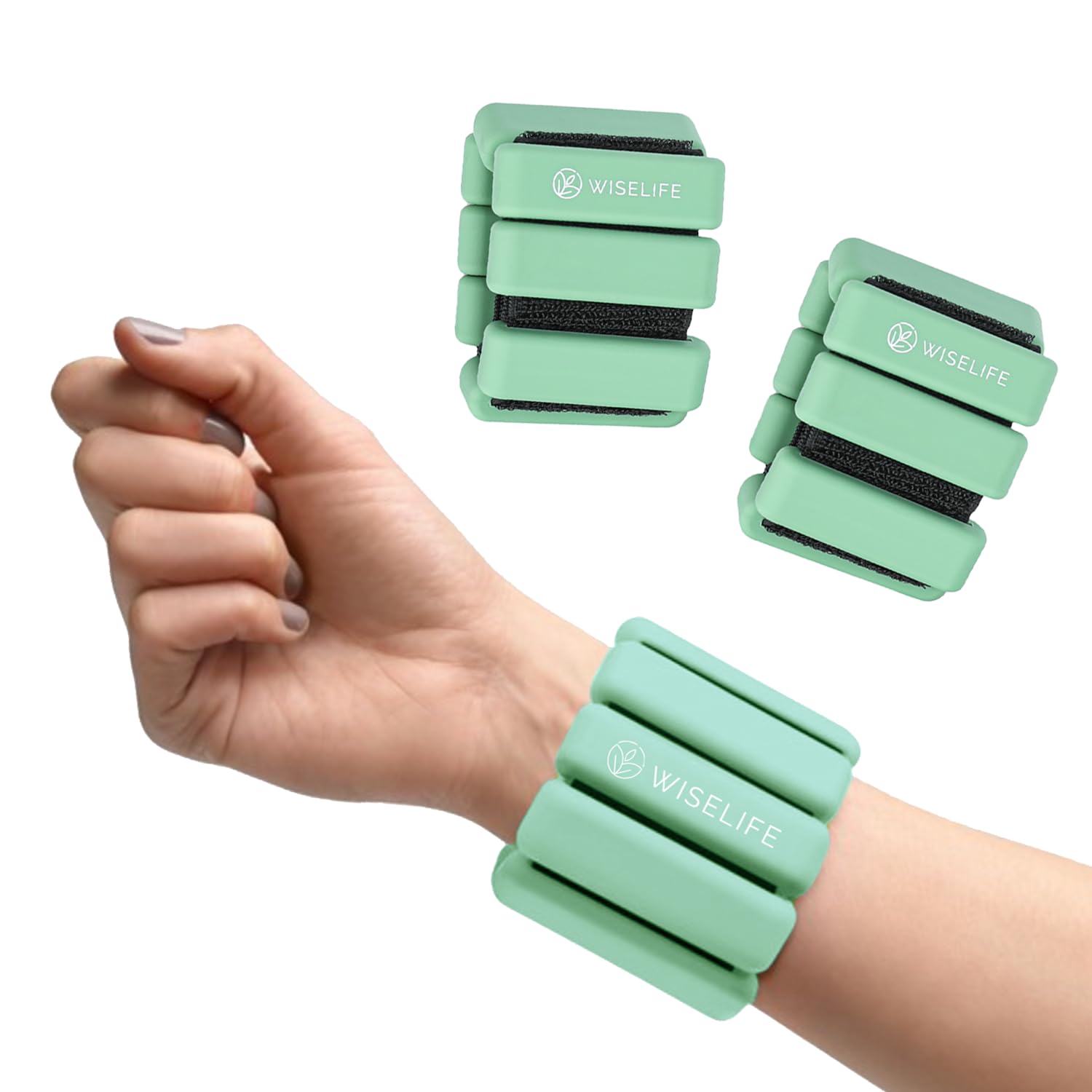 Wiselife Wrist & Ankle Weight Bangles for Men, Women | Fitness Bands For Workout, Exercise, Walking, Yoga, Cardio,Jogging, Gym&Running | Adjustable Wearable Bracelet Strap Weights, (Pack of 2-Green) (B0D9K91F7Q) Amazon Price History, Amazon Price Tracker