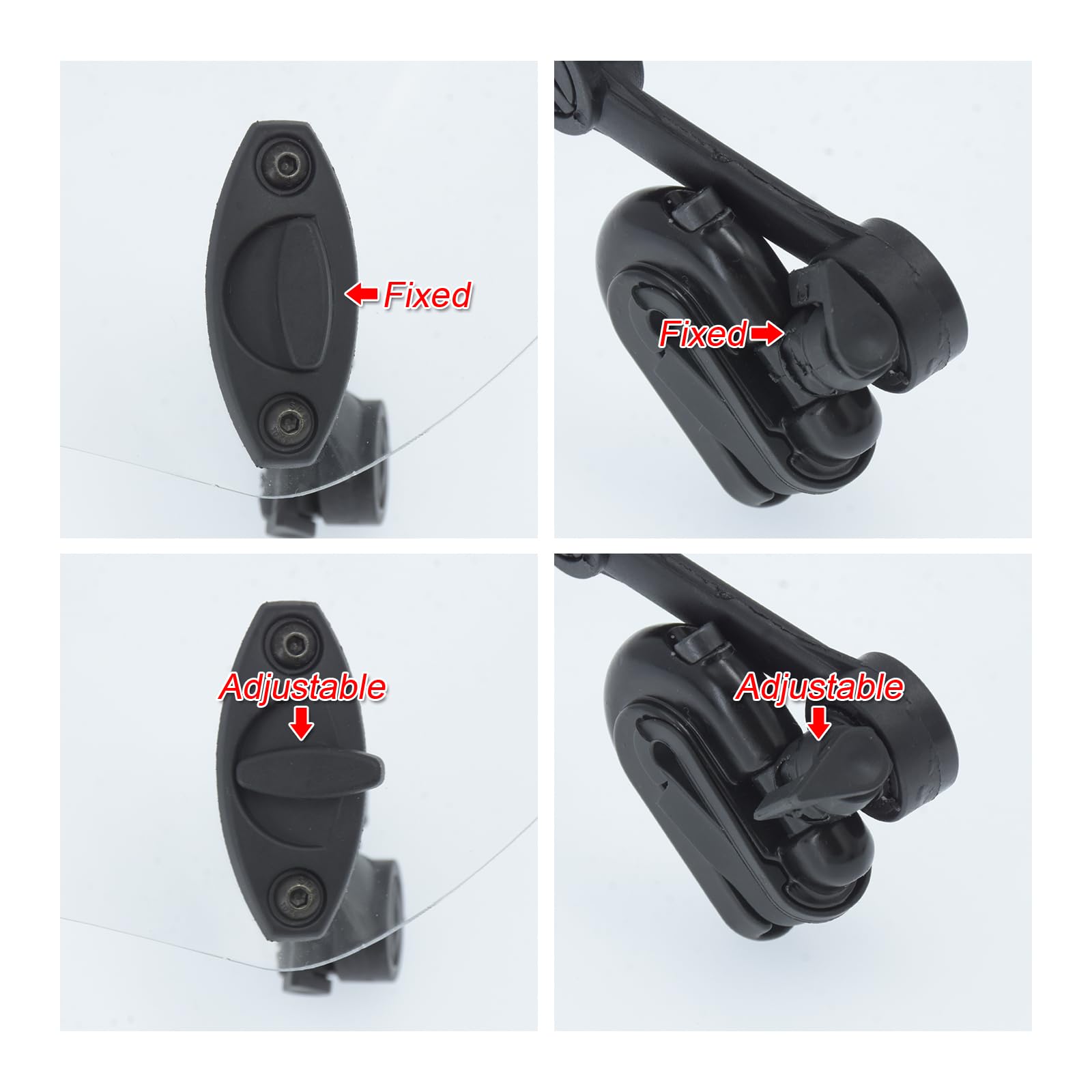 Motorcycle Cruise Control Motorcycle Adjustable Clip On Windshield  Extension Spoiler Wind Boat Windshield, image size:1600x1600