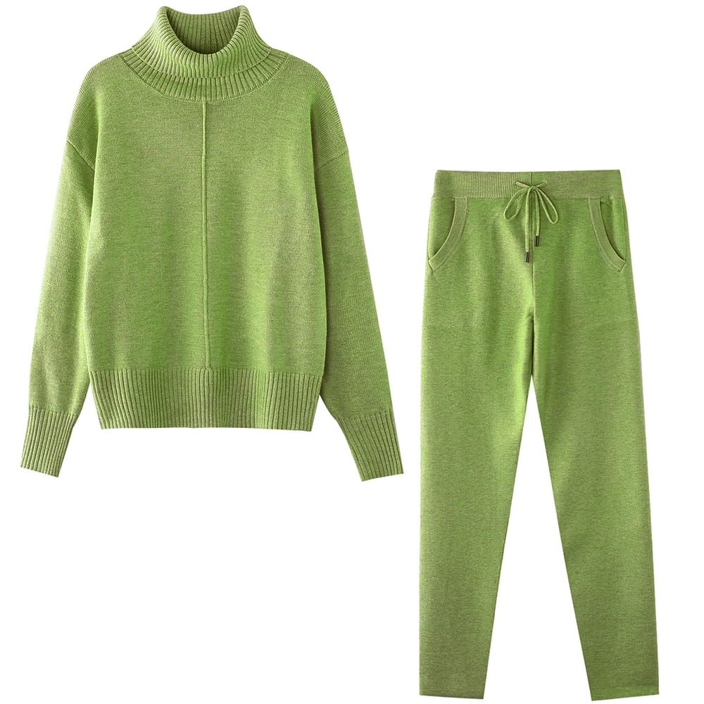 Woolen Women Knitted Sweaters Suits 2 Piece Outfits Sweaters Set