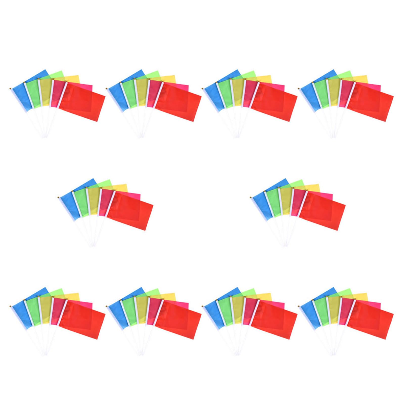 Mini drapeaux à main 20 x 28 cm pour défilé et décoration extérieure