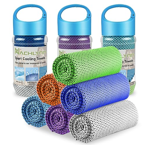 NACHLYNN 6pcs Cooling Towels for Neck and Face, 40