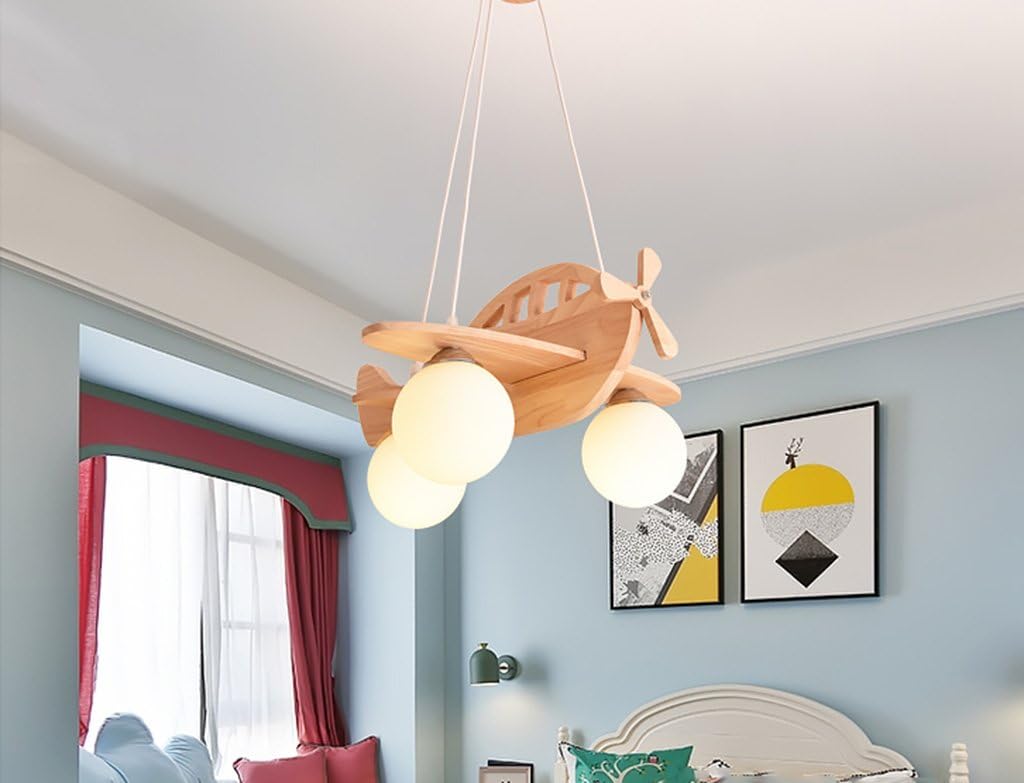 Amazon Sx Cheng 屋内照明 子供部屋 ペンダント ランプ 男の子 レストラン 寝室 クリエイティブ 航空機 シャンデリア カートゥーン ガール シンプル モダン シャンデリア Sx Cheng ペンダントライト 通販