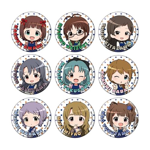 アイドルマスター ミリオンライブ! 07 エプロンver. [ミニキャライラスト] 缶バッジ 9個入りBOX