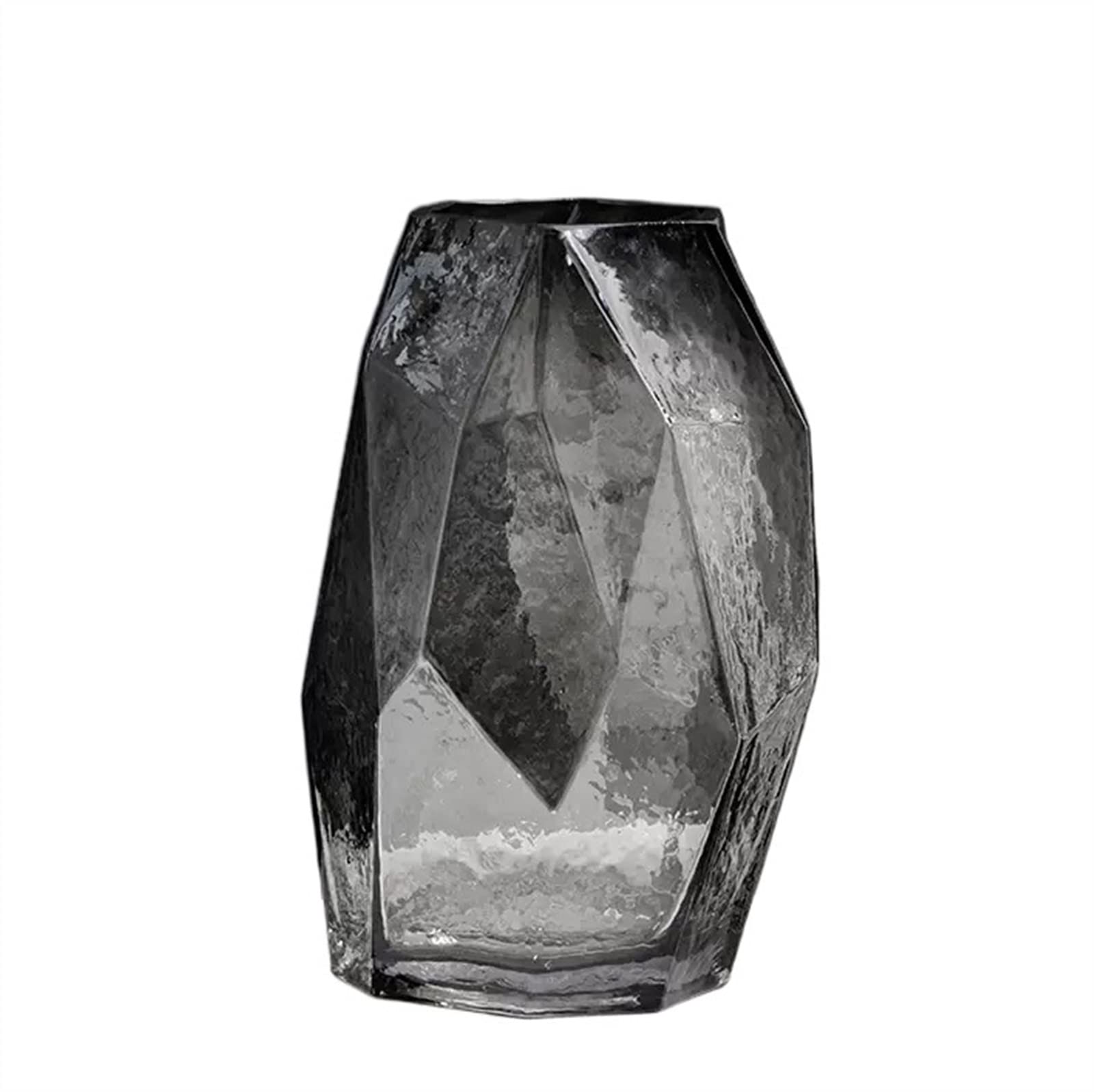 Jarrone Florero Simple Geometría Florero de Vidrio Dormitorio Sala de Estar Pasillo Decoración de Mesa de té Flores Cultura del Agua Flores secas Arreglo Floral Decoración Maceta(Pequeño)
