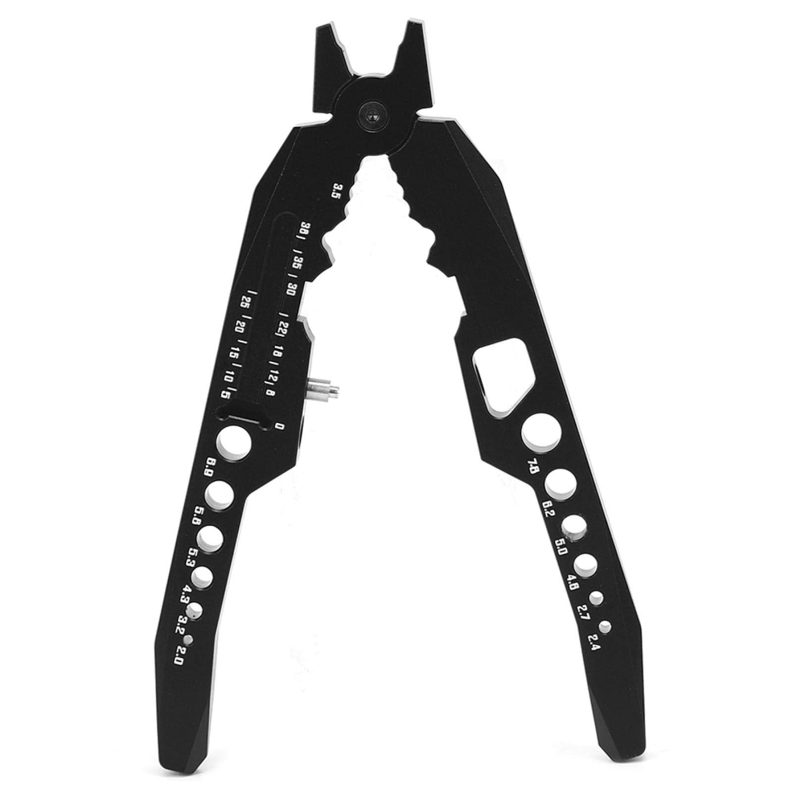 RC Shock Pliers, Multi-Function Damper Tool, Ball Head Pliers for Metal Struts and RC Vehicle Maintenance, for RC Car Enthusiasts and Hobbyists (Black)