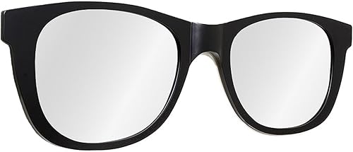 Gafas de sol clásicas negras mate de gran tamaño con forma de espejo de pared moderno de 46 x 13 pulgadas