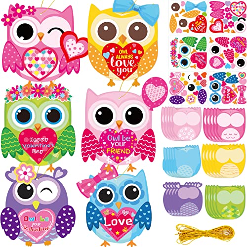 Fancy Land Valentine's Day Craft for Kids Kits Owl Craft Kit for...