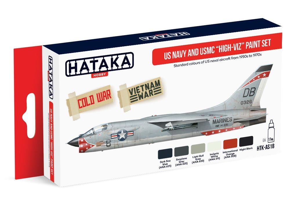 HTK-AS18 US Navy and USMC "High-Viz" Paint Set