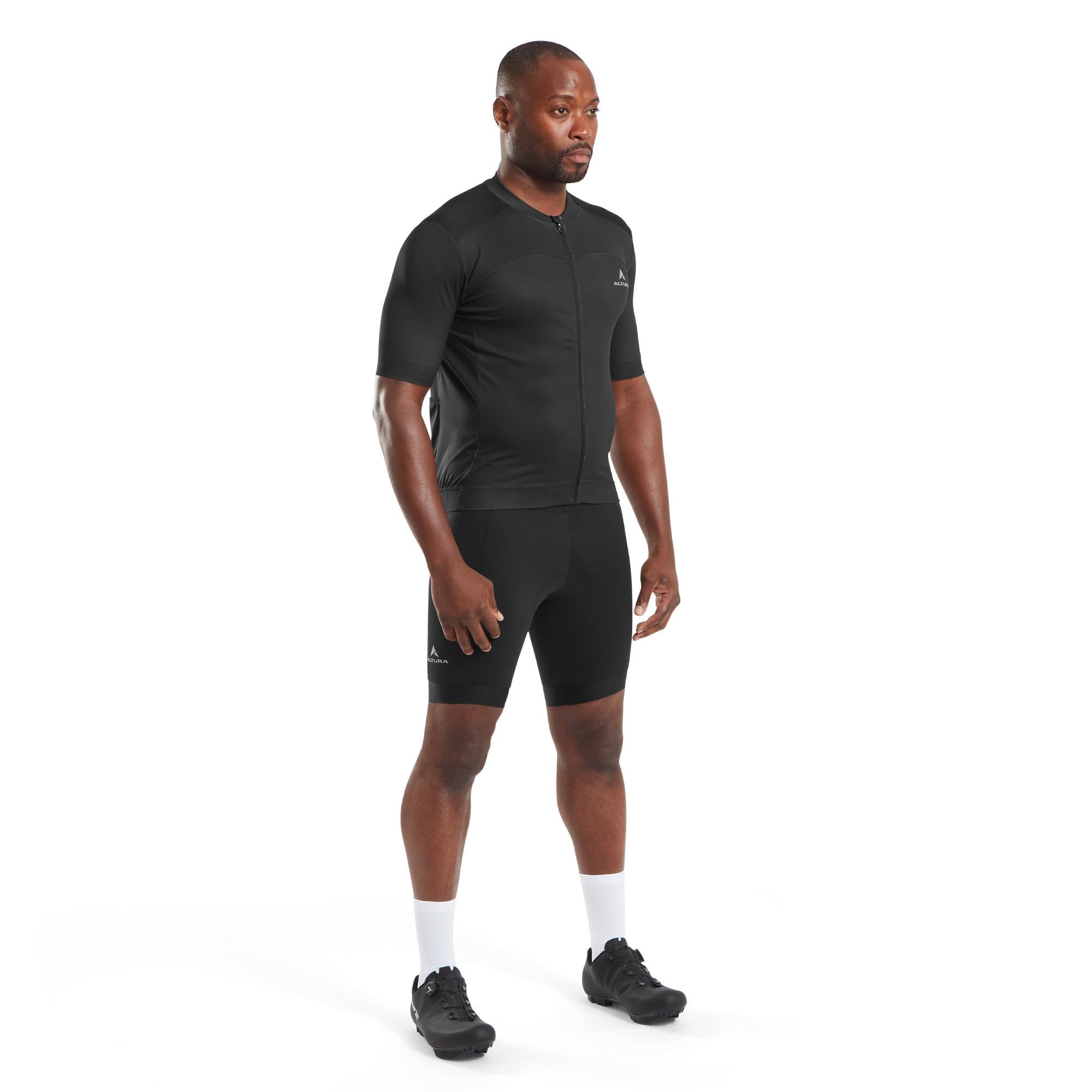 Altura Airstream Maillot Ciclismo Manga Corta Hombre - Maillot Bici Carretera Ligero Transpirable, Tejido Evacuación Humedad, 3 Bolsillos, Cremallera - Carretera, Gravel y MTB