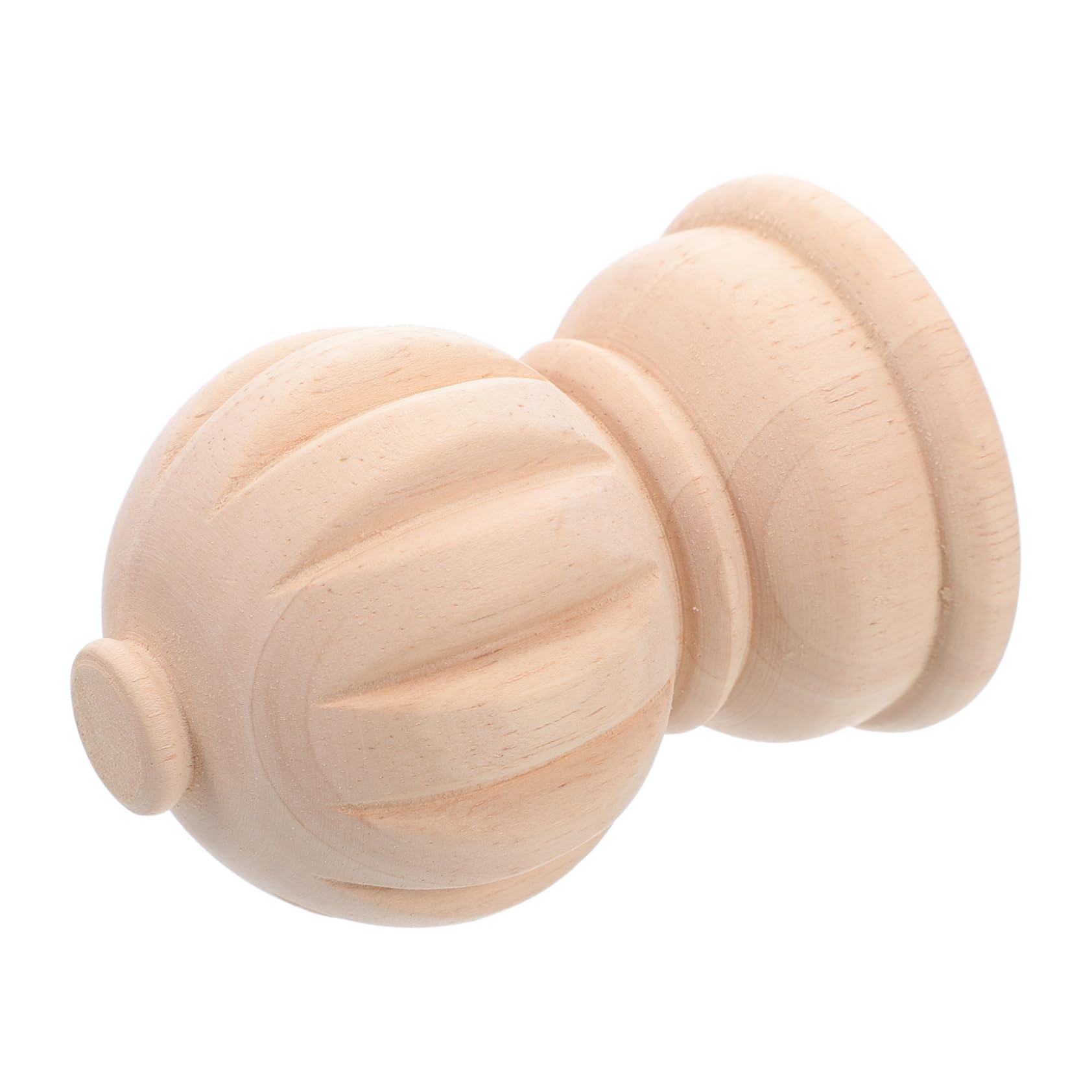 Capitel de madera de calabaza tallada para postes de escaleras y muebles