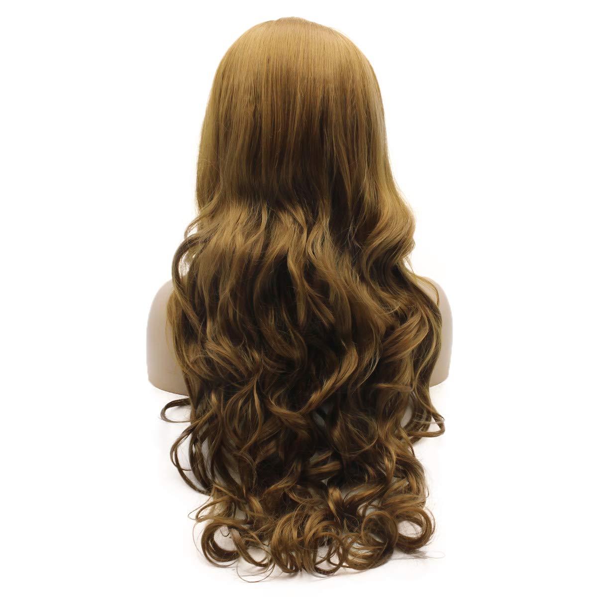 Perruque Longue Ondulée Blonde Miel - Devant Dentelle - Résistante à La Chaleur - Kims Wigs
