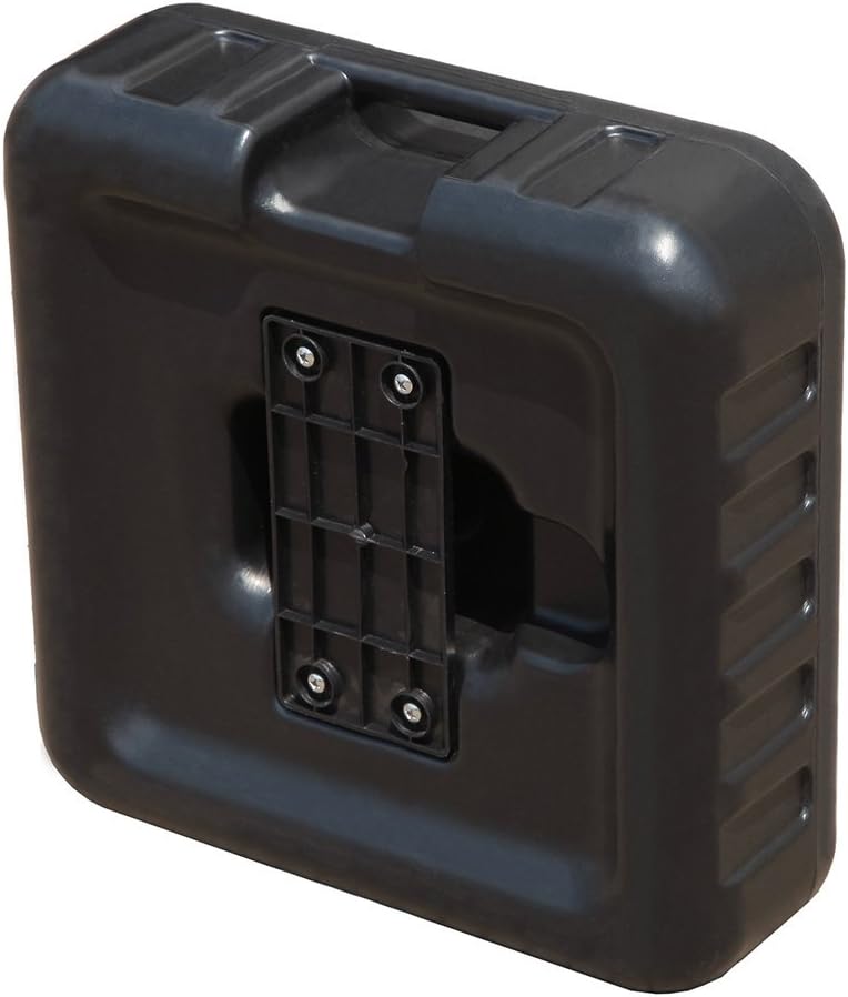 COBANA Patio Umbrella Base Outdoor Market Umbrella Stand Weight, Water or Sand Self-filled Black Square