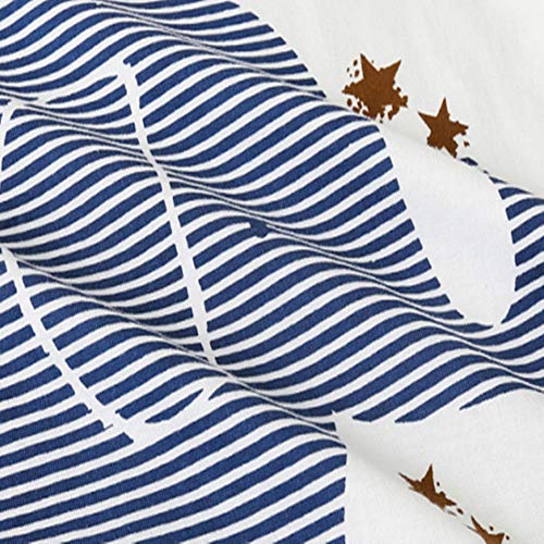 ALLAIBB Baby-Jungen Spieler, Babykleidung aus Bio-Baumwolle Baby Strampler Jungen Mädchen als Polo-Shirt Kurze Hose oder Sommer-Strampler