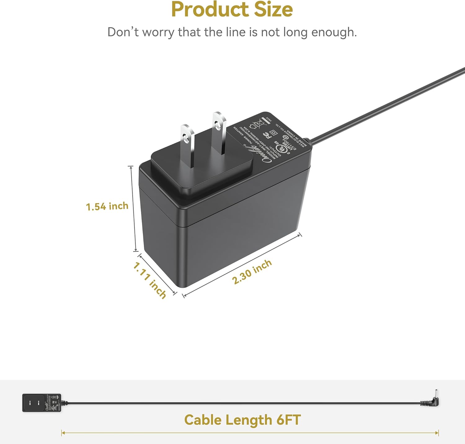 5V UL AC Adapter for Worx WX255L WX255L.2 WX255 WX255.1 SD Slide Driver WX253 WX253.1 WX254L WX252 WX252L Worx 4V Cordless Drill Screwdriver Works SD & XTD Driver Worx Zip Snip WX081L WX08IL