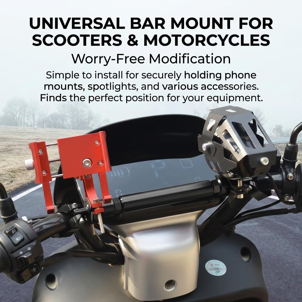 Motorcycle Balance Bar for Triumph Speed Triple 1050 RS, Universal Handlebar Crossbar Adjustable Length Aluminum Alloy Reinforcement Bracket Accessories,A Regular